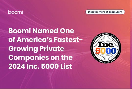 Boomi Named One of America's Fastest-Growing Private Companies on the 2024 Inc. 5000 List