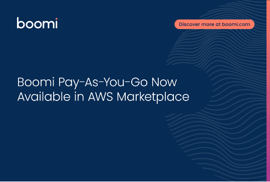 Boomi Pay-As-You-Go Now Available in AWS Marketplace