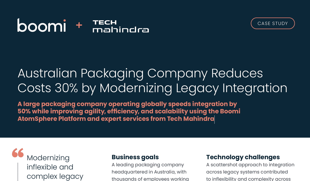 Australian Packaging Company Reduces Costs 30% by Modernizing Legacy Integration