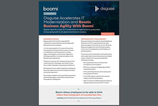 Case Study | Disguise Accelerates IT Modernization and Boost Business Agility with Boomi