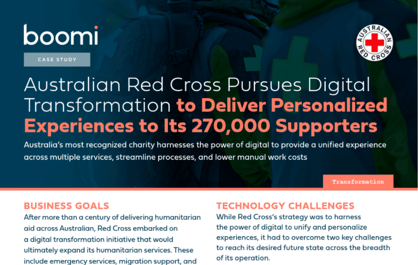 Australian Red Cross Pursues Digital Transformation to Deliver Personalized Experiences to Its 270,000 Supporters