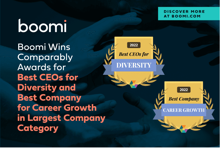 Boomi Wins Awards for Best CEOs for Diversity and Best Company for Career Growth, Ranking Top 50 in the Largest Company Category